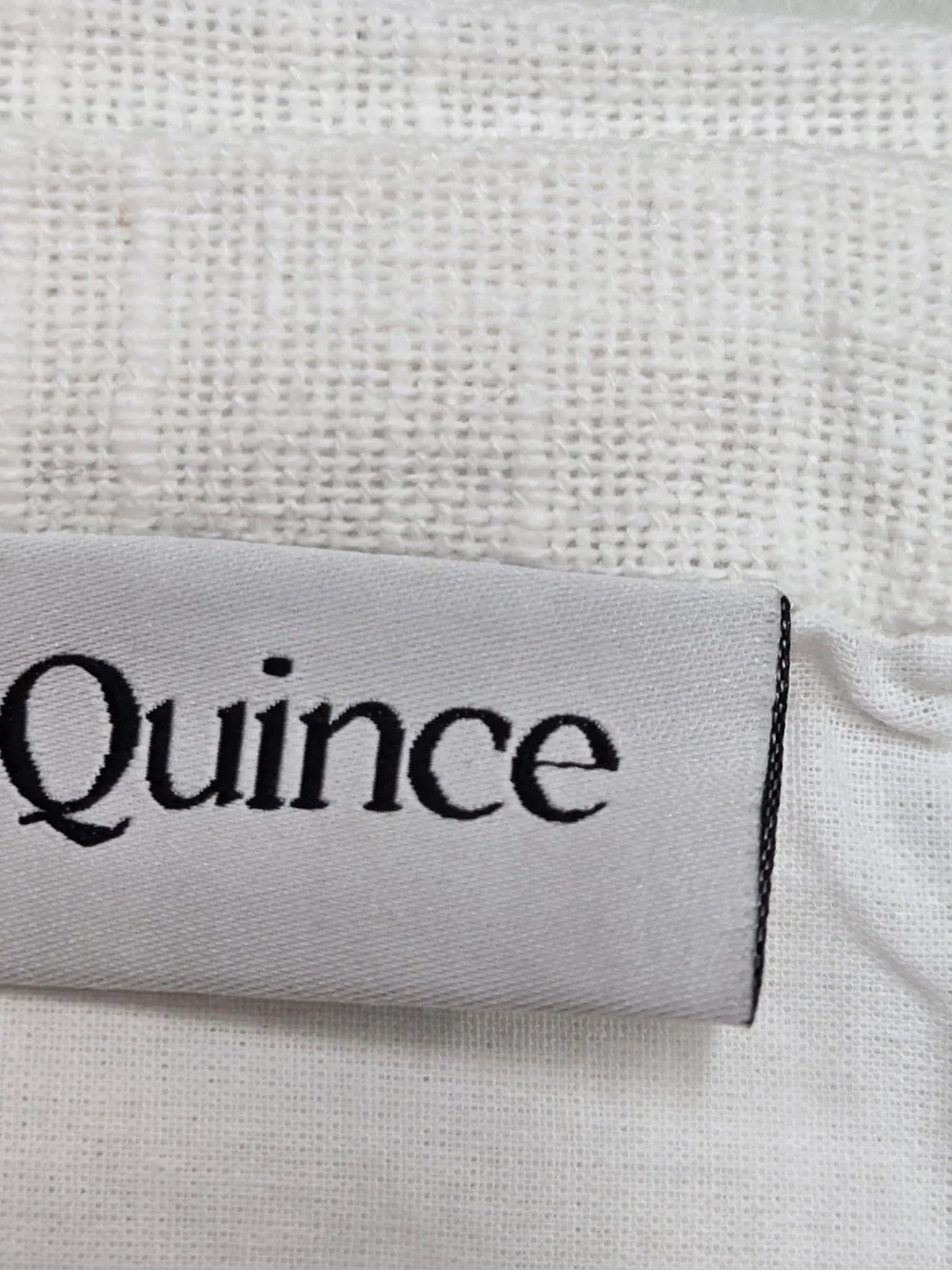 QUINCE Set Of 2 48x96 Cotton Slub Curtains White 0896